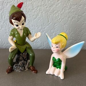 ✨ Vintage Disney Japan Peter Pan & Tinker Bell Figurines ✨